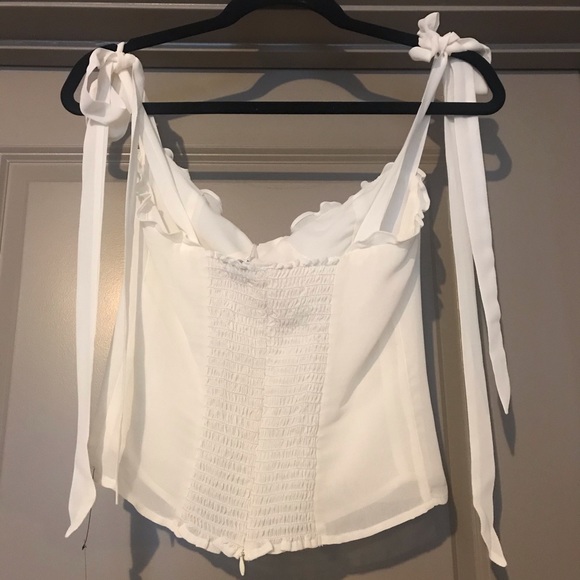 Reformation Blanca Ivory Top Size 4 NWT - Picture 5 of 5